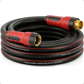 PUUKU short garden hose 15ft showcases compact design for easy handling in small yards.