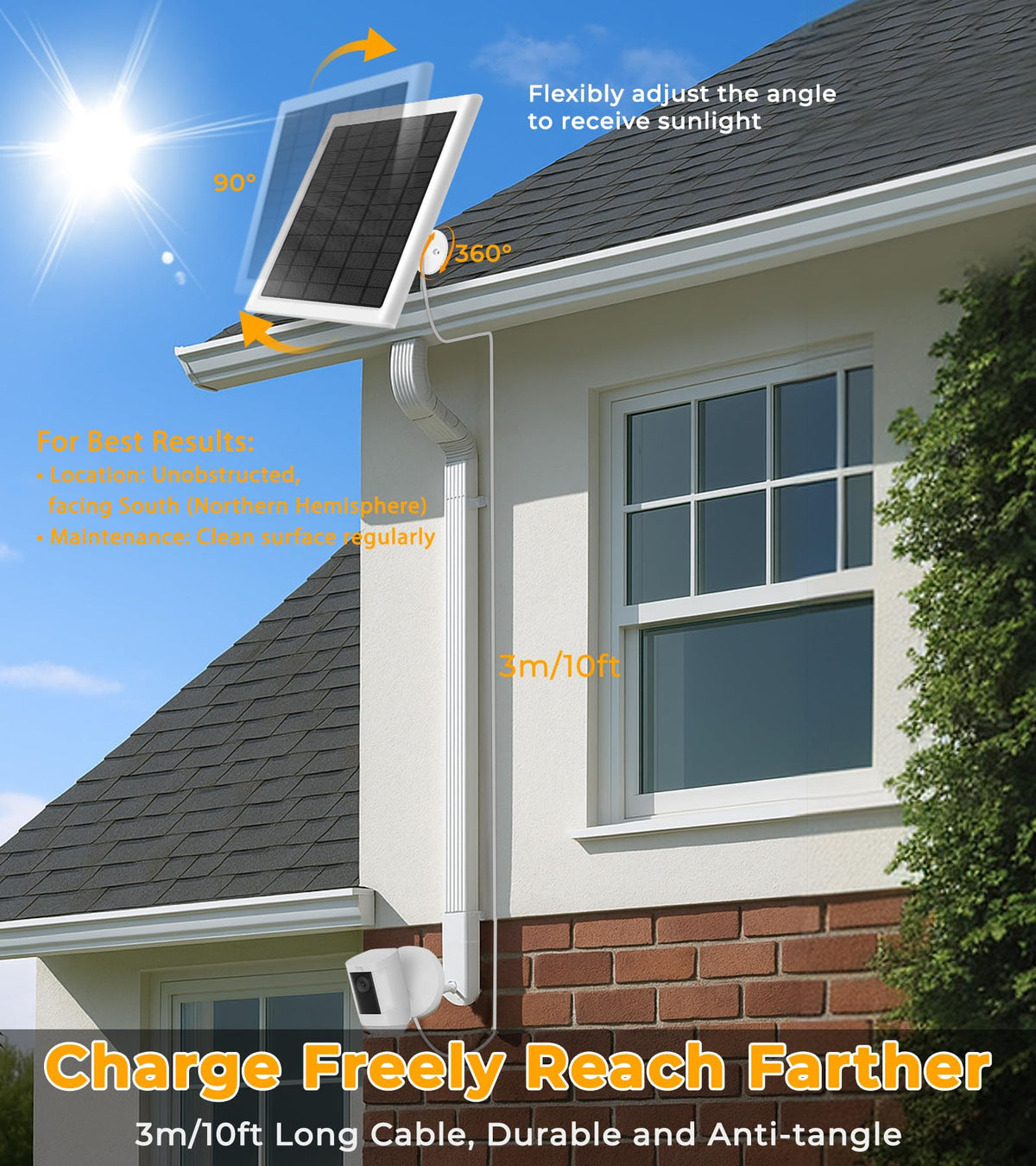 PUUQII installation on roof or wall with pre-drilled bracket