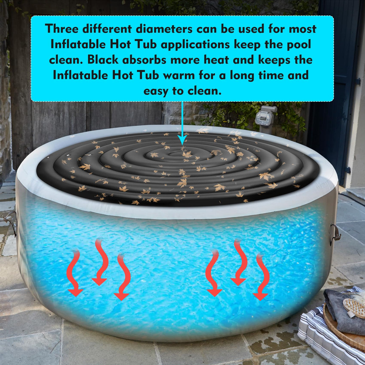 Puzau round cover uses leak proof material for a strong seal and heat retention.