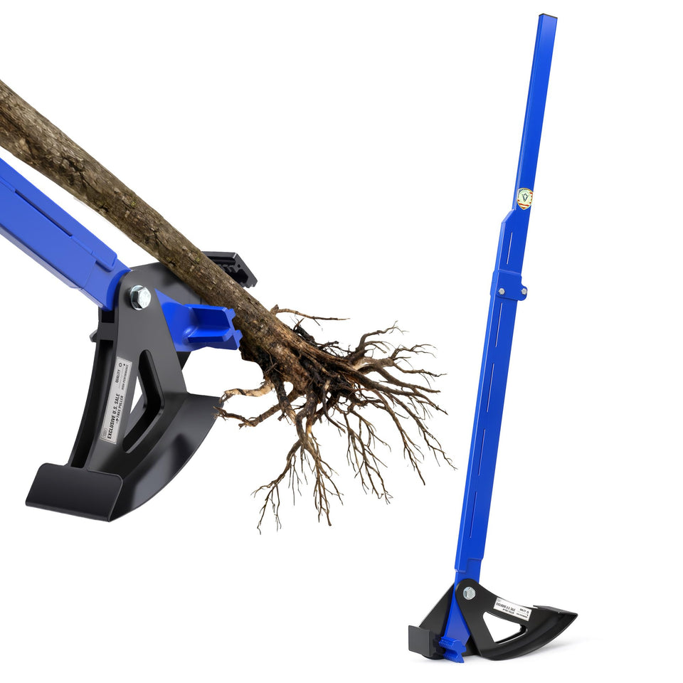 Pvirbravoo Sapling Puller Tool grips roots for quick garden clearance.