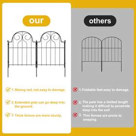 Pvpy Yvrd durable garden fence design resists rain, snow, and sun.