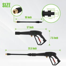 PWACCS ergonomic grip and safety lock reduce hand fatigue during use.