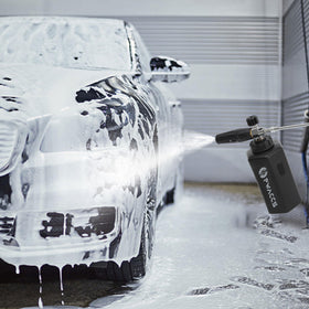 PWACCS foam cannon thick foam output ensures clingy coverage on surfaces.