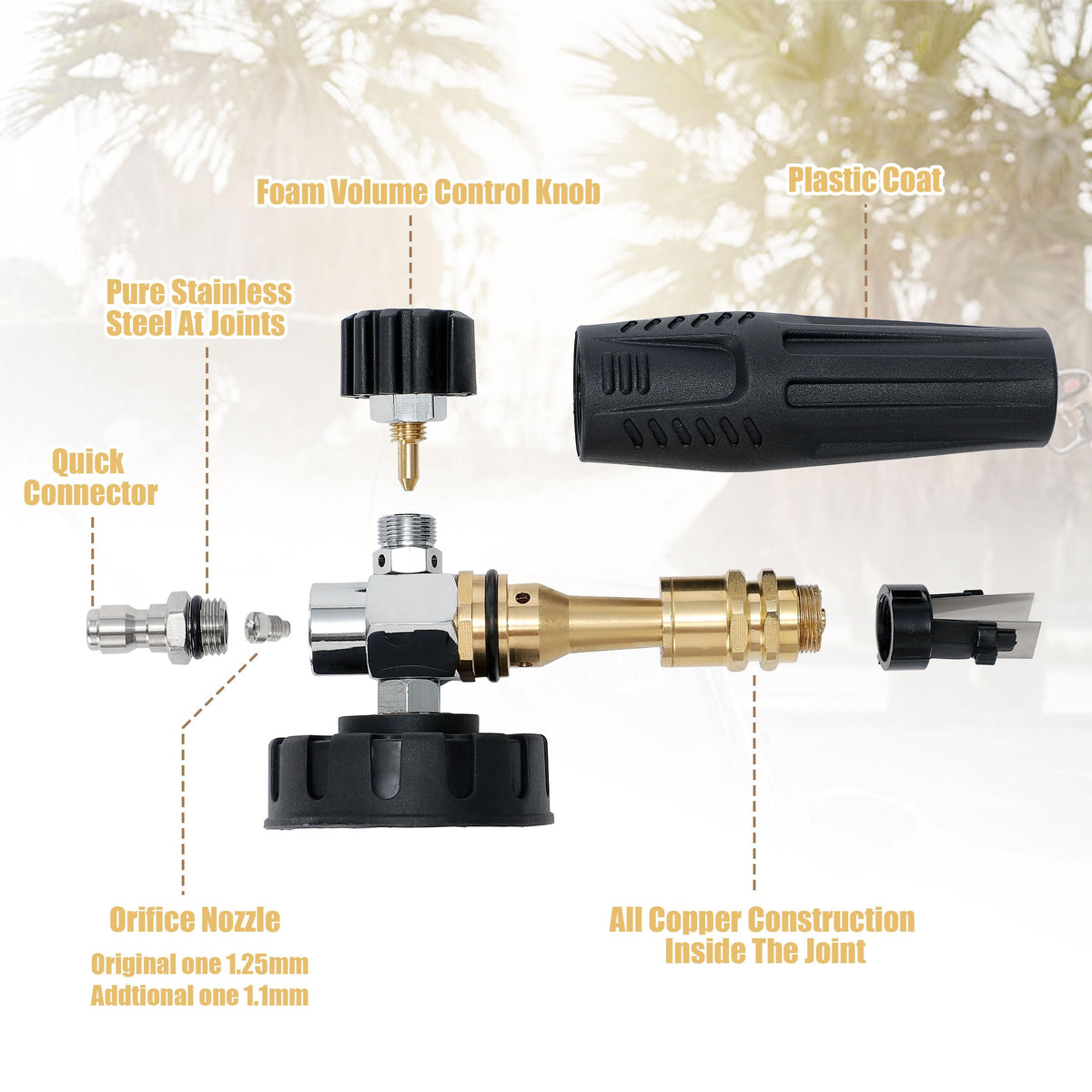 PWACCS foam cannon versatile uses for cars, bikes, roofs, and more.
