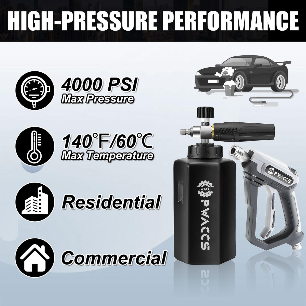 PWACCS one-point-five-liter reservoir for extended washes