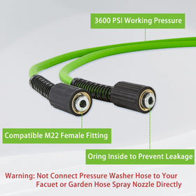 PWACCS 50 ft extension for flexible reach and longer cleaning