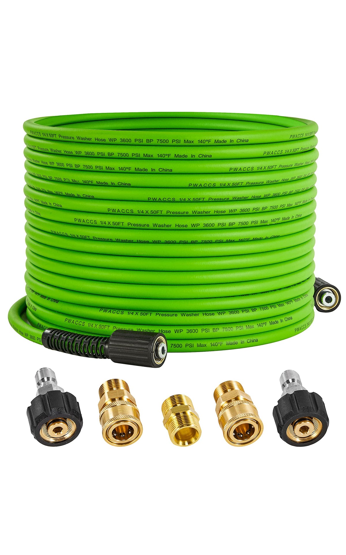 PWACCS 50 ft hose with universal M22 fittings for versatile use