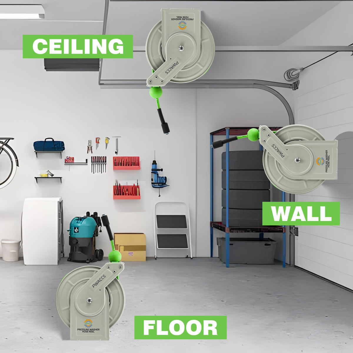 PWACCS versatile mounting on wall, ceiling, or floor