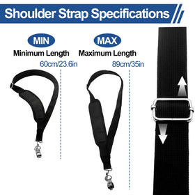 PWEOW adjustable-nylon-strap detail ensures a secure, customized fit.