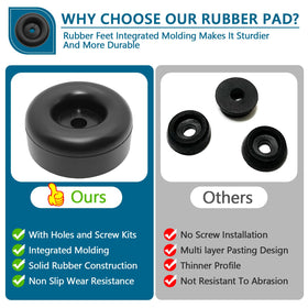 PWEOW rubber foot for air compressor ensures secure, non-slip placement