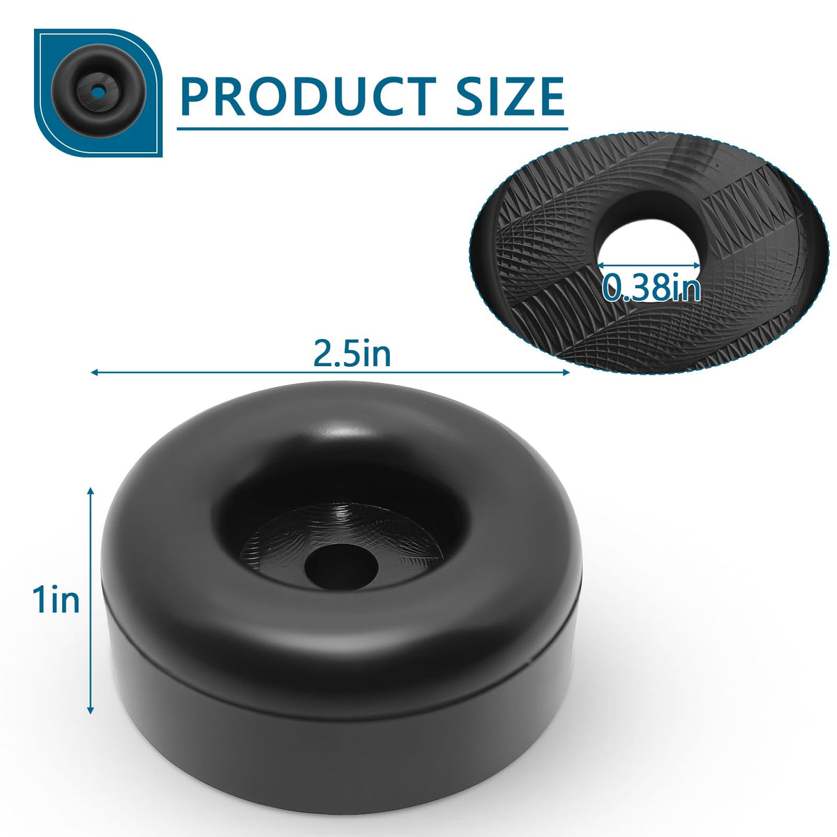 PWEOW rubber foot on pressure washer delivering quieter operation