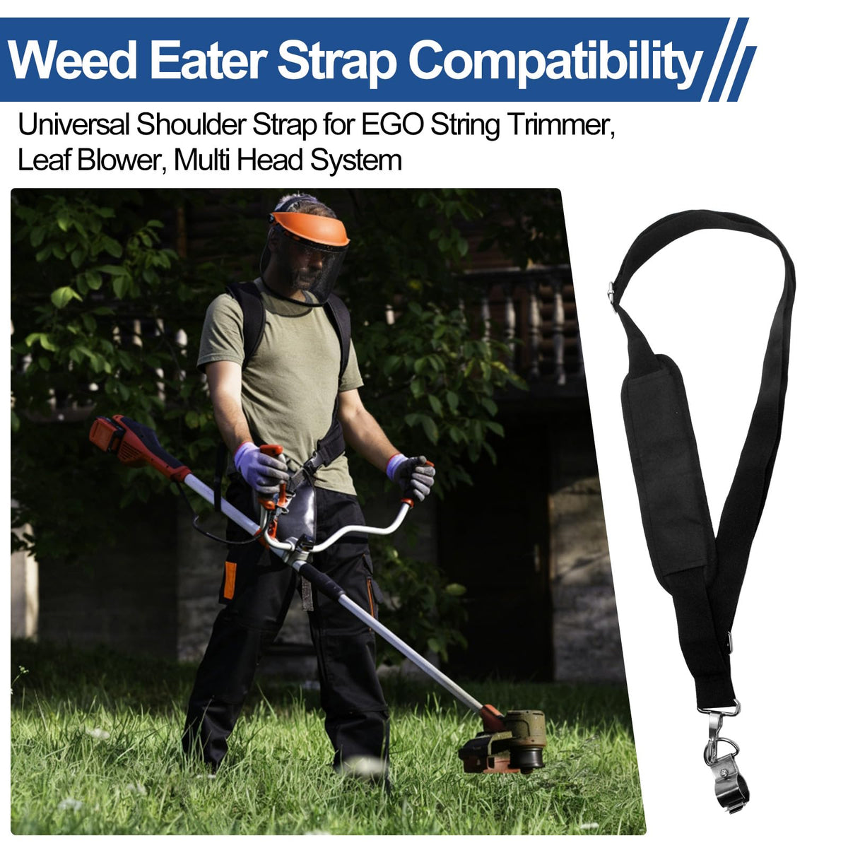 PWEOW padded-shoulder-comfort detail delivers extended-use cushioning.