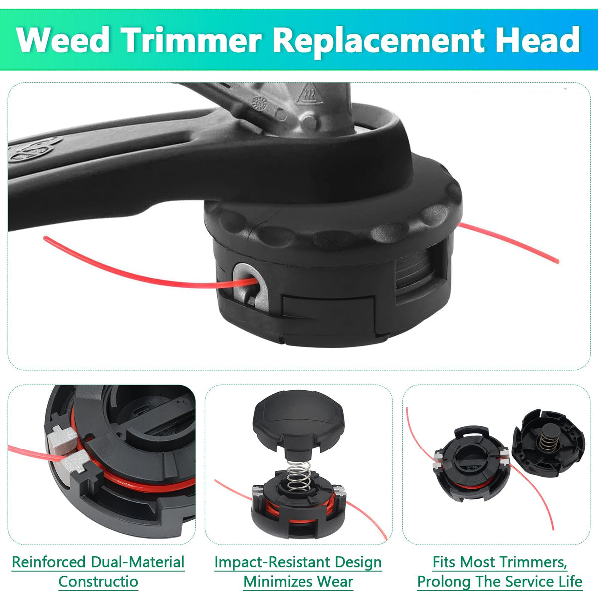 PWEOW SRM-225 fits straight-shaft trimmers for wide compatibility