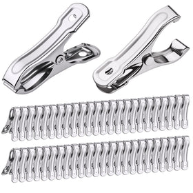 Pwfkgo 50-piece garden clips with 0.86 inch opening for nets and shade cloth.