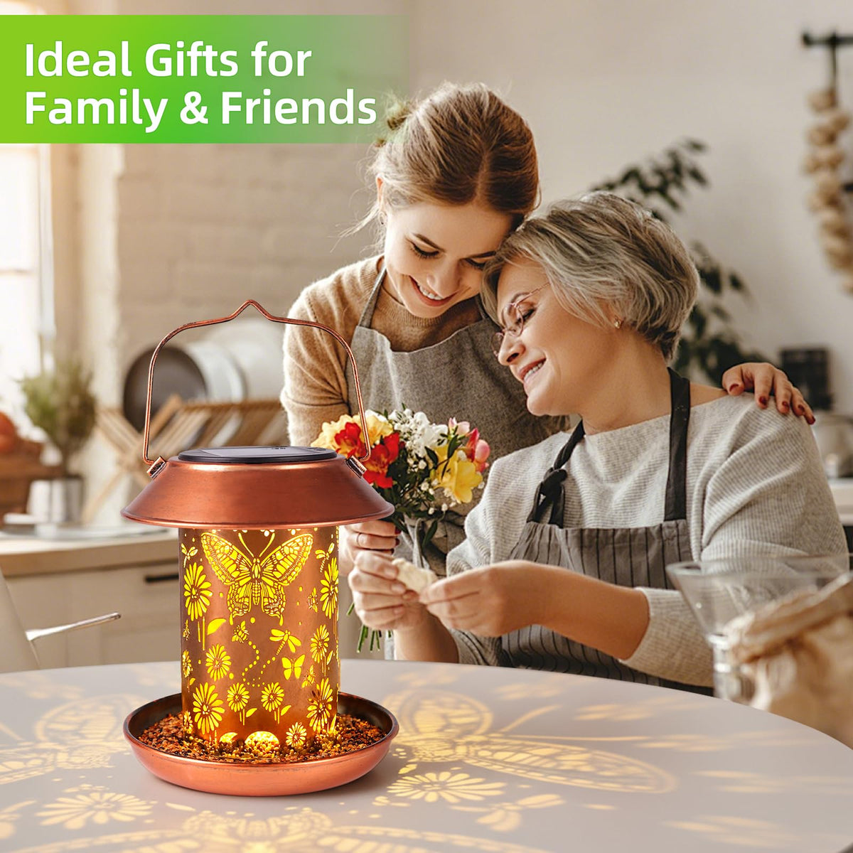 PWOOME wild bird feeder decor suited for garden, patio, yard, and summer paths.
