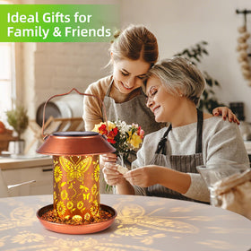 PWOOME wild bird feeder decor suited for garden, patio, yard, and summer paths.