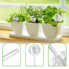 Pynqdfu iridescent small watering ball for small pots and balconies.