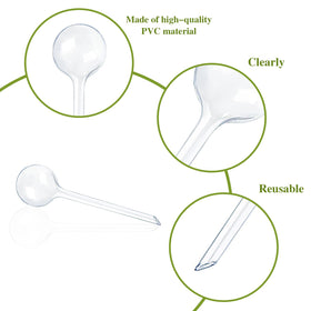 Pynqdfu plastic bulbs with long spouts ease insertion into soil.