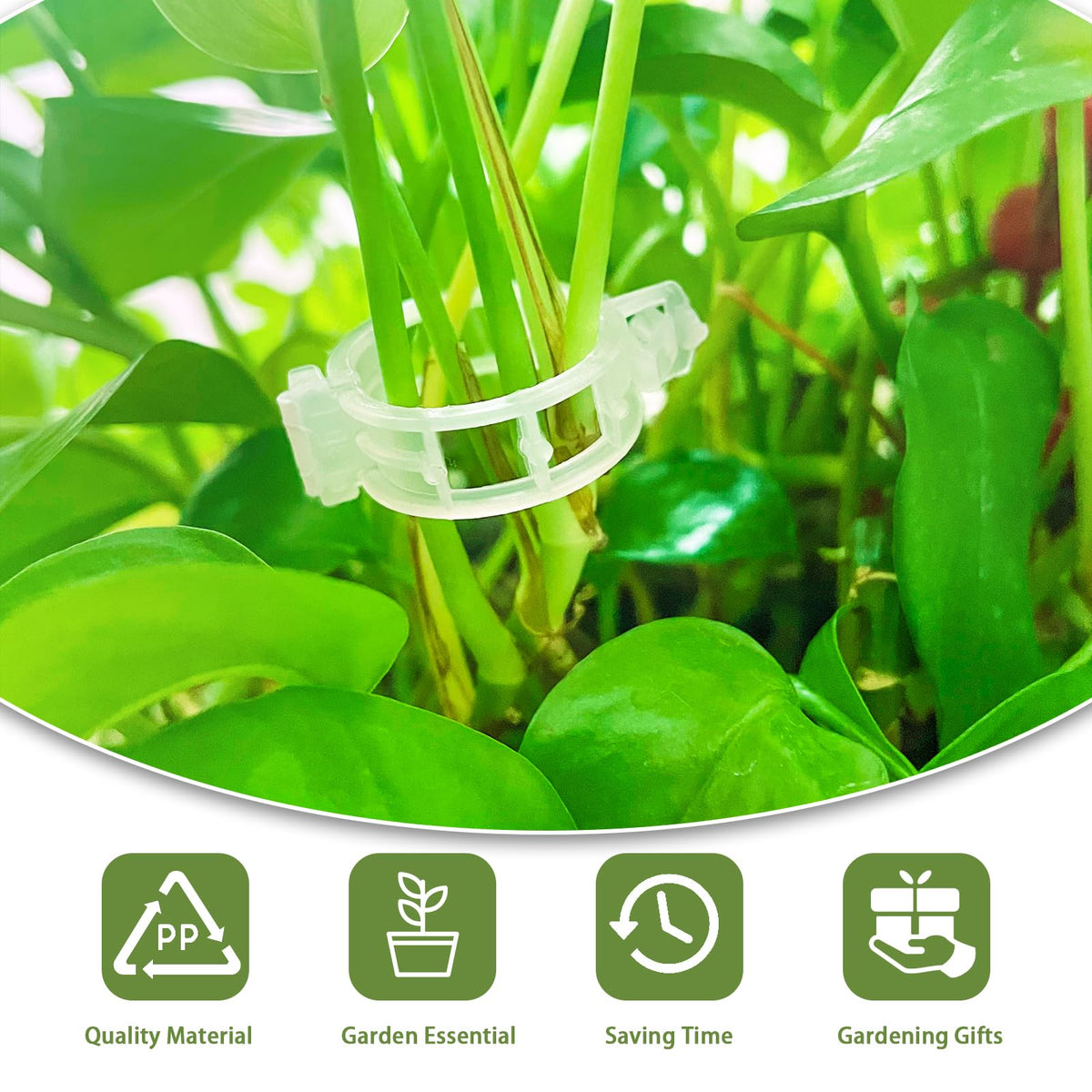 Pynqdfu reusable garden clip with smooth surface and durability.