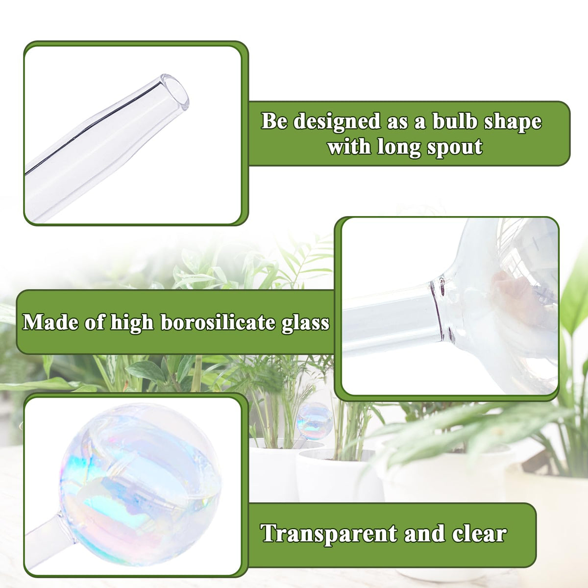 Pynqdfu slow-release water globe designed for both indoor and outdoor use.
