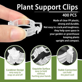Pynqdfu vine clip attached to rope for easy staking.