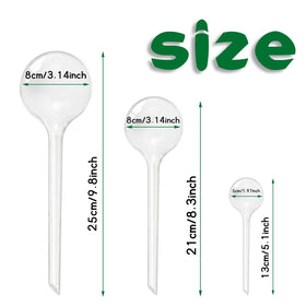 Pynqdfu clear watering globe translucent ball demonstrates easy self-watering for busy households.