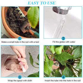 Pynqdfu watering globes suited for both large and small indoor plants