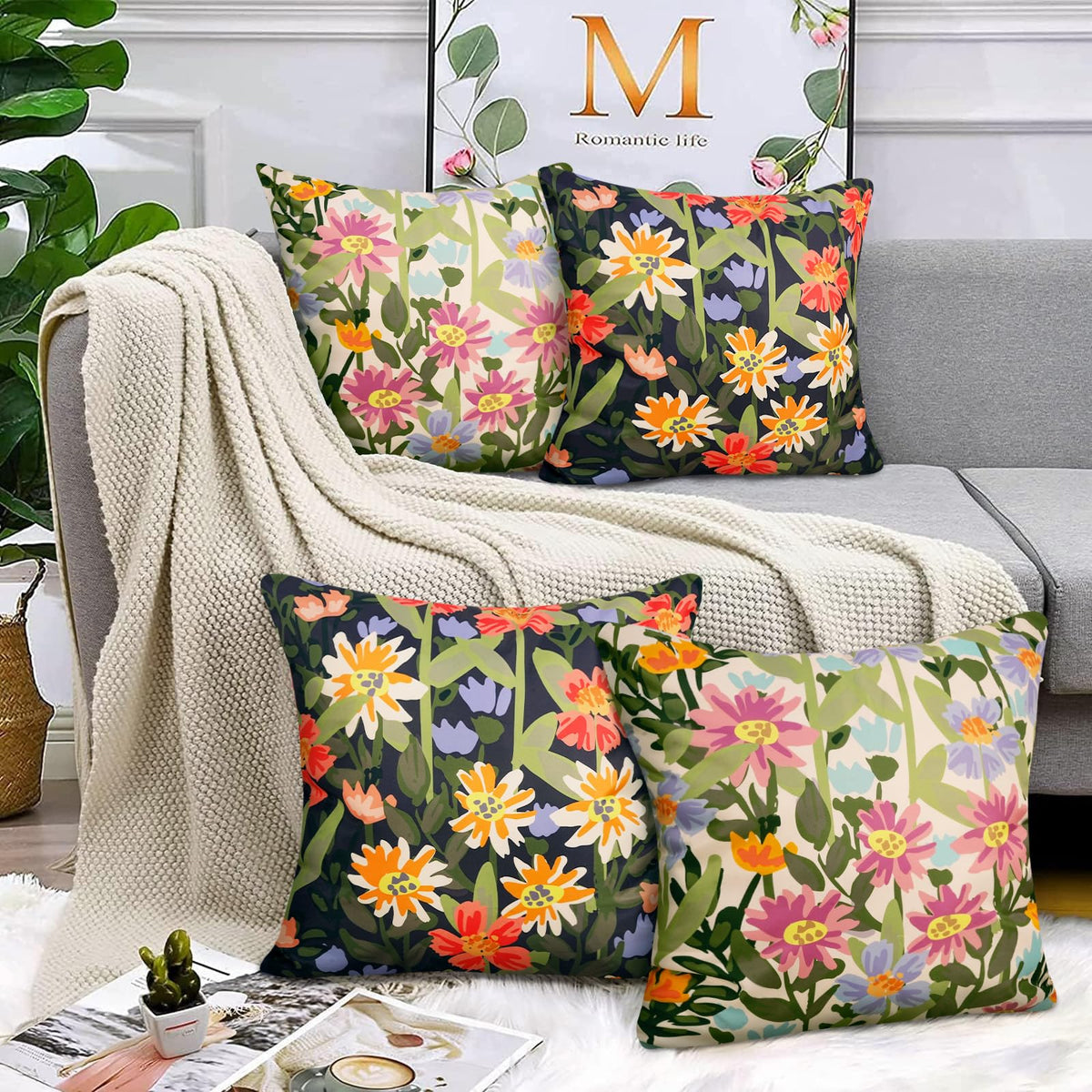 Pyonic easy-care washable pillow cover keeps cushions fresh.