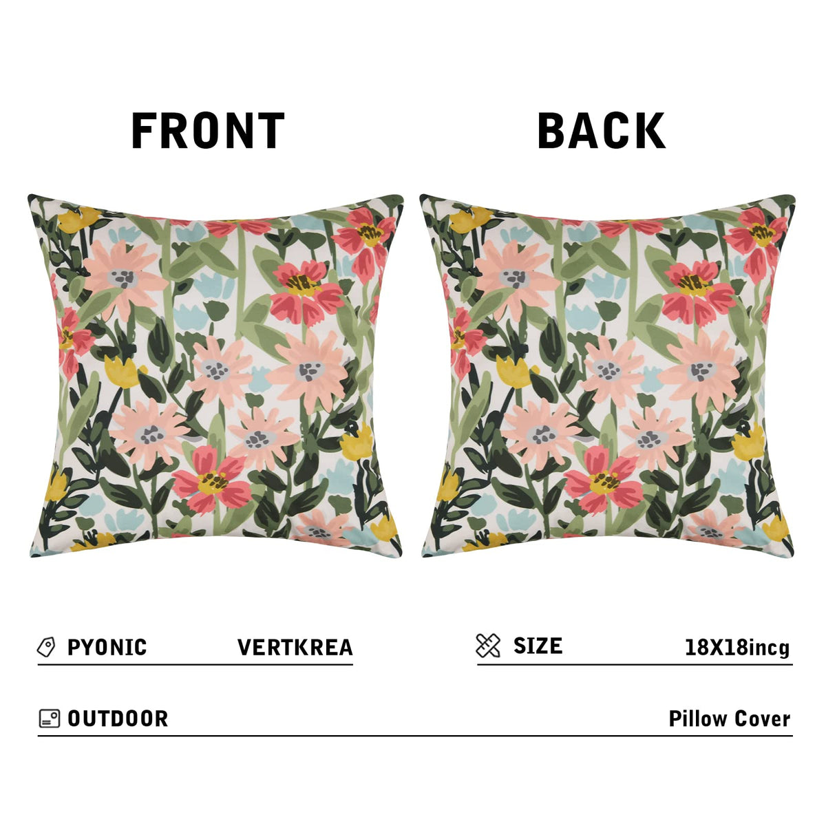 Pyonic outdoor pillow decor in a patio setup for stylish lounging.