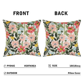 Pyonic outdoor pillow decor in a patio setup for stylish lounging.