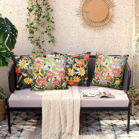 Pyonic pack of 2 cushions ideal for balcony or patio decor.