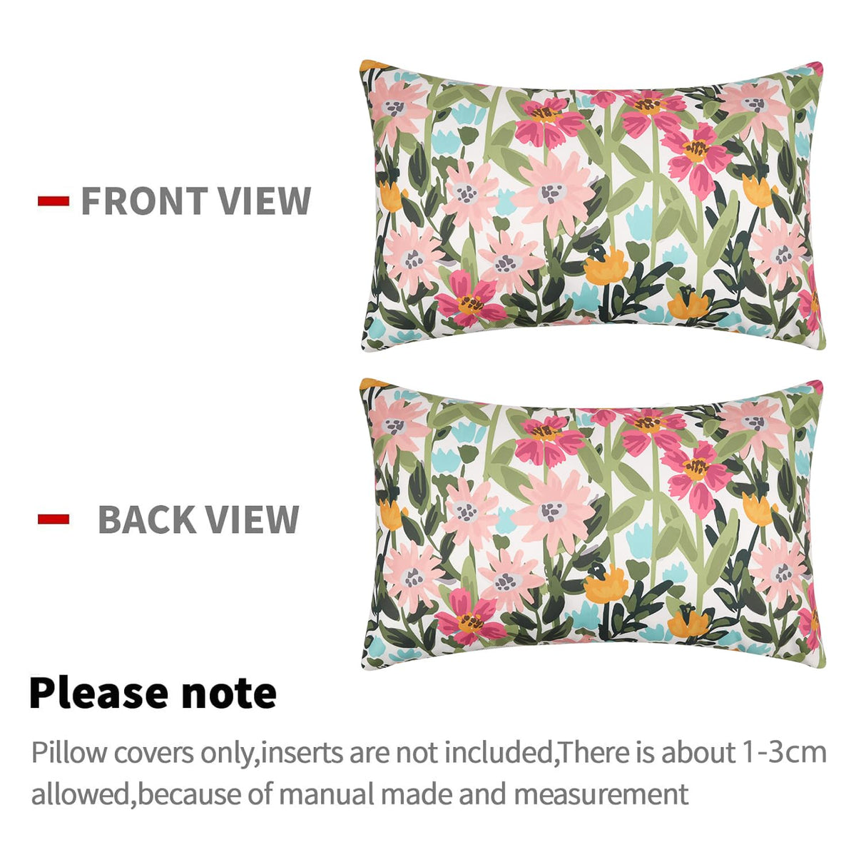 Pyonic outdoor pillow cover pack for patio, waterproof and durable.