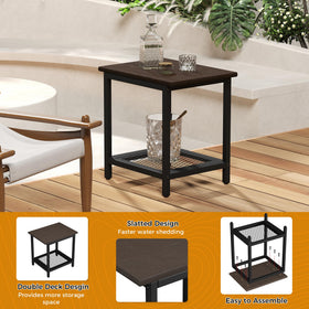 PyraLine compact patio table fits small spaces without crowding.