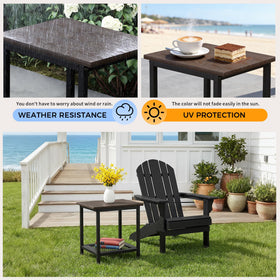 PyraLine versatile indoor-outdoor design, doubles as end table or plant stand.