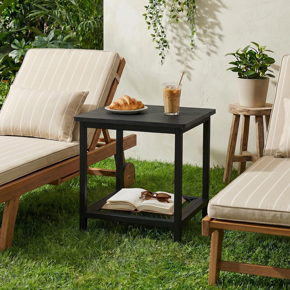 PyraLine compact dimensions demonstrate fit in tight patio corners.