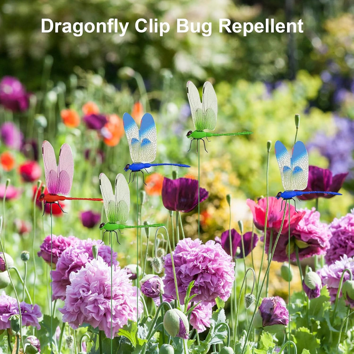 PYSUG dragonfly clips attach to dogs' collars for cute outdoor flair.