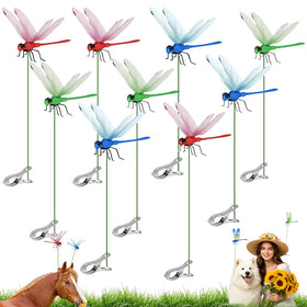 PYSUG dragonfly clips with lifelike design brighten your garden and help deter horseflies.