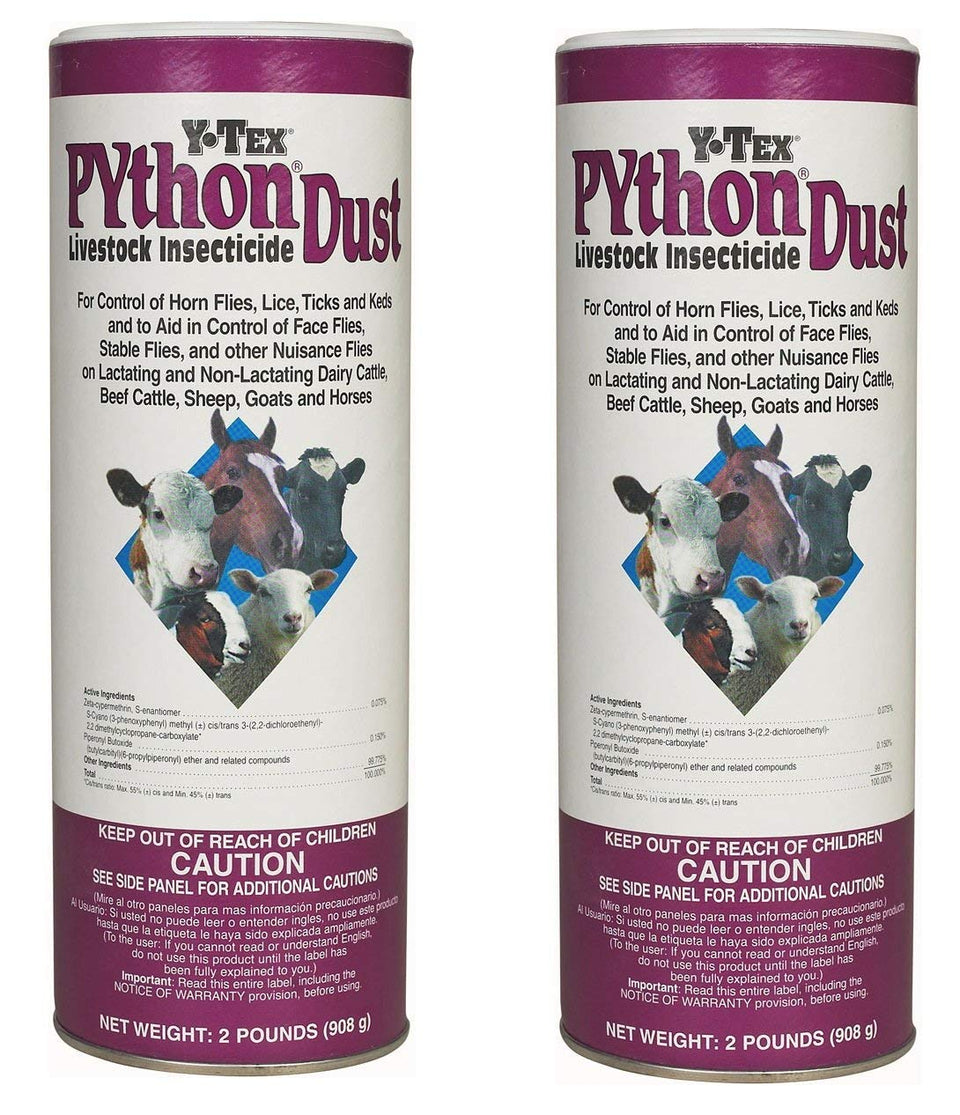 Python 2lb Synerg Dust bottle demonstrates precise powder application for consistent results