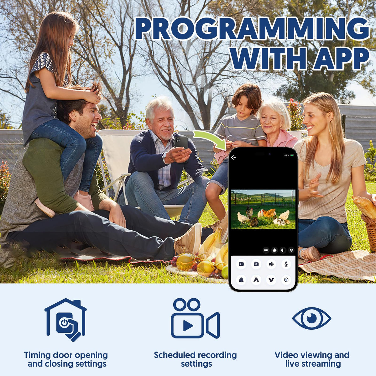 PYUNZGO app control supports WiFi hotspot or network mode.