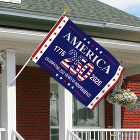 Pziauot flag hung on porch or balcony for vivid outdoor decor.