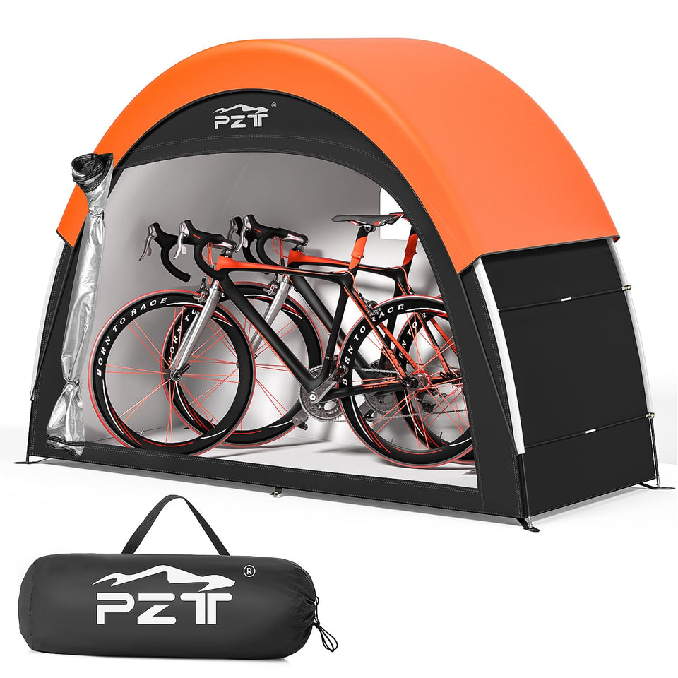 PZT Upgraded Bike Tent rain cover protects bikes from rain and wind