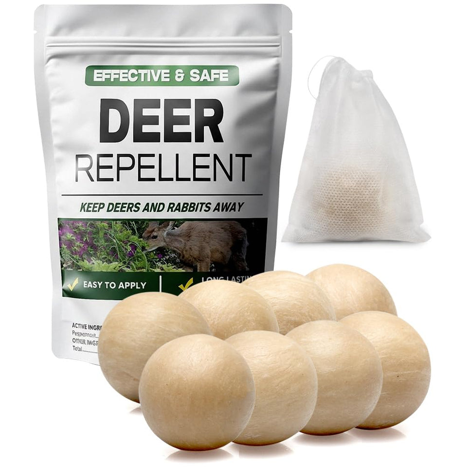 pzwmmsse deer repellent granules bag protects plants from deer browsing