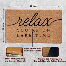 Qabliqo nautical welcome mat adds personal style and entryway charm.