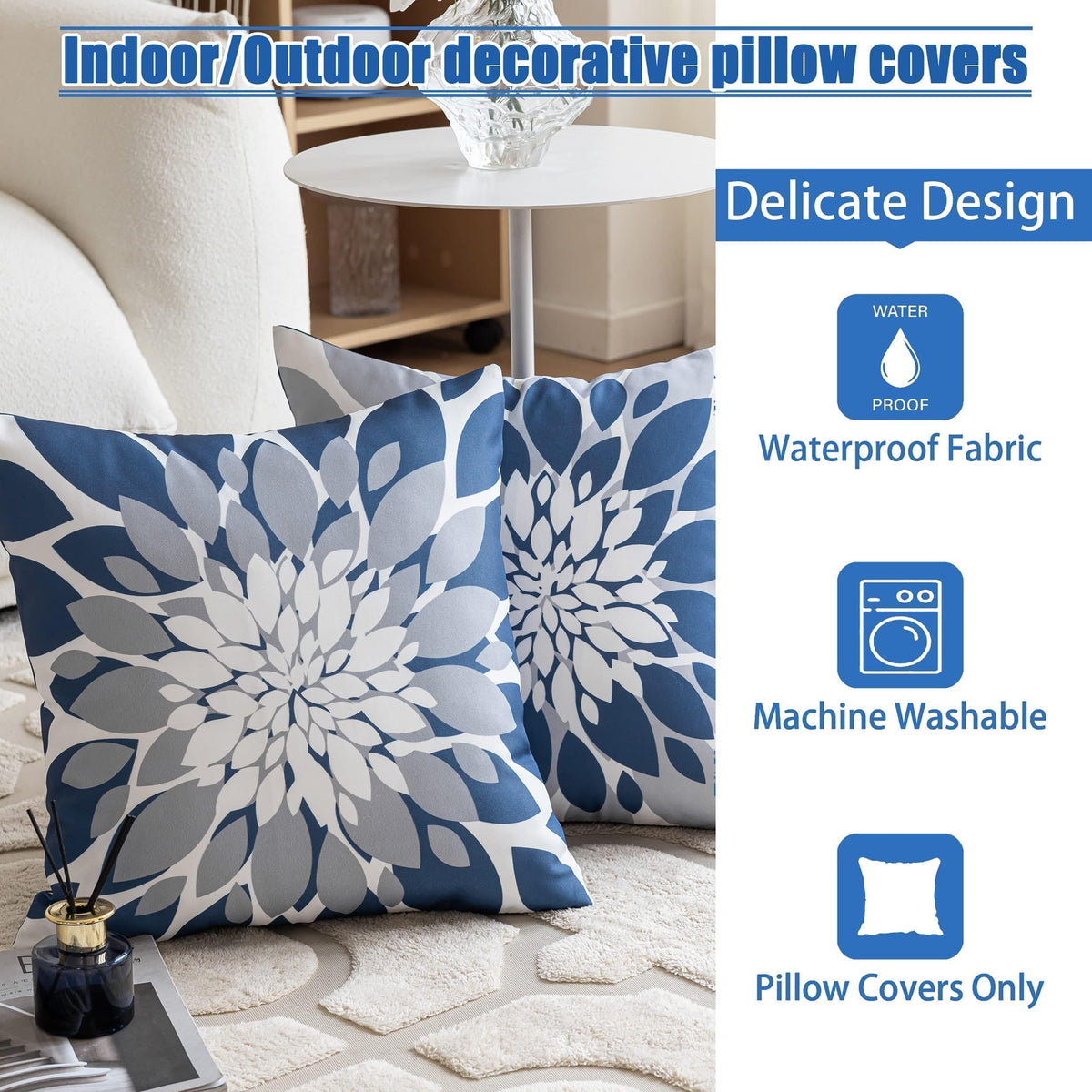 Machine washable Qahing pillow cover for quick seasonal refresh.