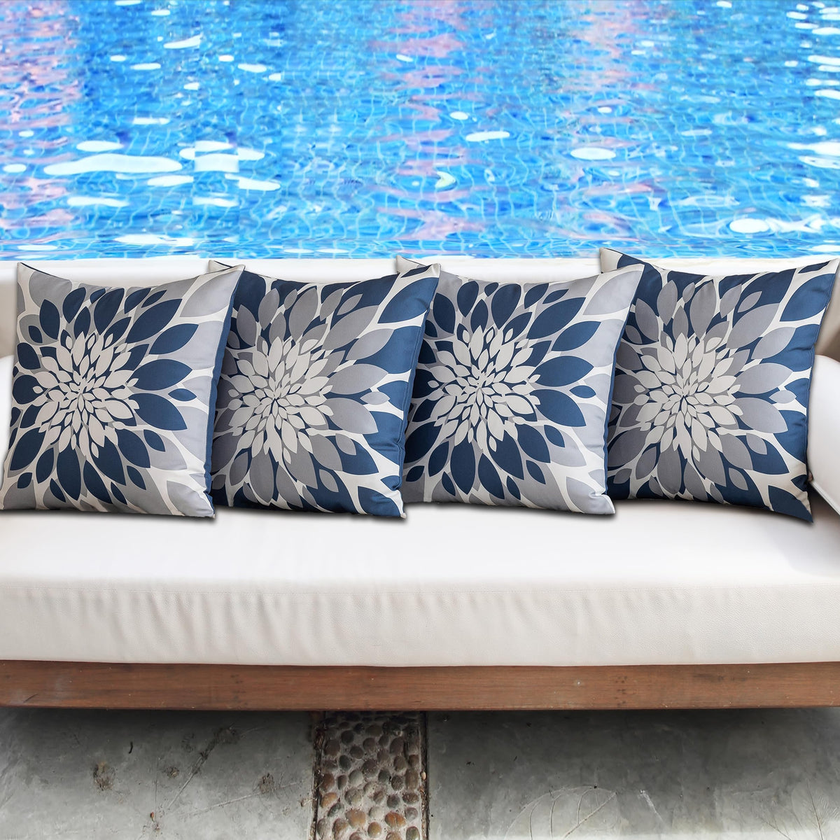 Qahing square pillow cover shows durable seams and hidden zipper.