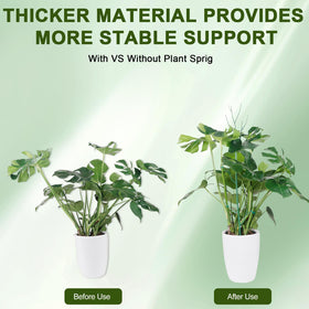 Qaobo outdoor use stakes stand up to weather while supporting stems.