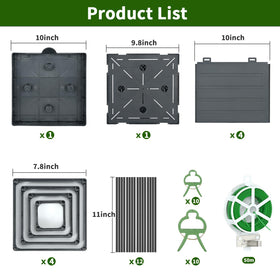 Qaobo easy-assembly raised garden beds set up in minutes without tools.