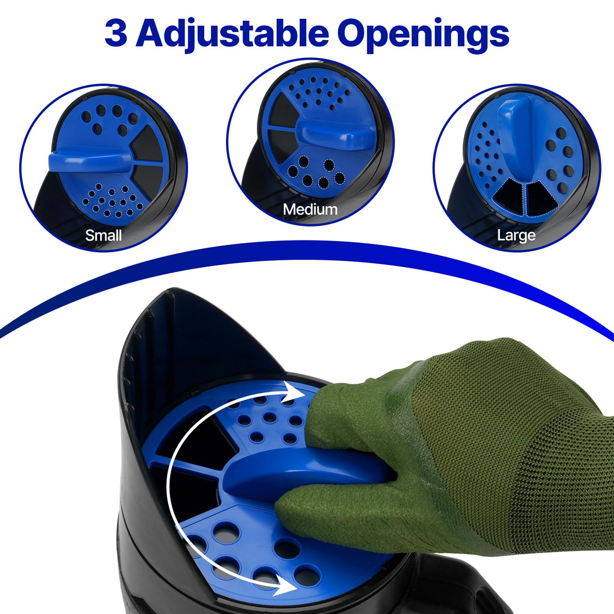 Qaobo ergonomic soft-grip handle reduces hand fatigue during use