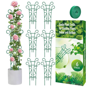 Qaobo stackable 14in trellis supports small indoor climbers with sturdy design.