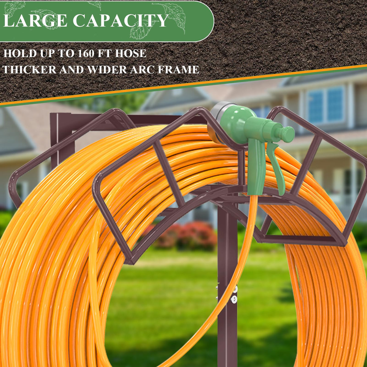 Premium metal construction resists rust and deformation for long outdoor life.